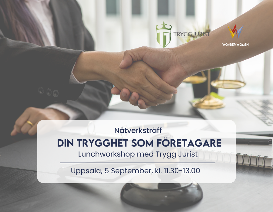 Nätverksträff med workshop Din trygghet som företagare Wonderwomen