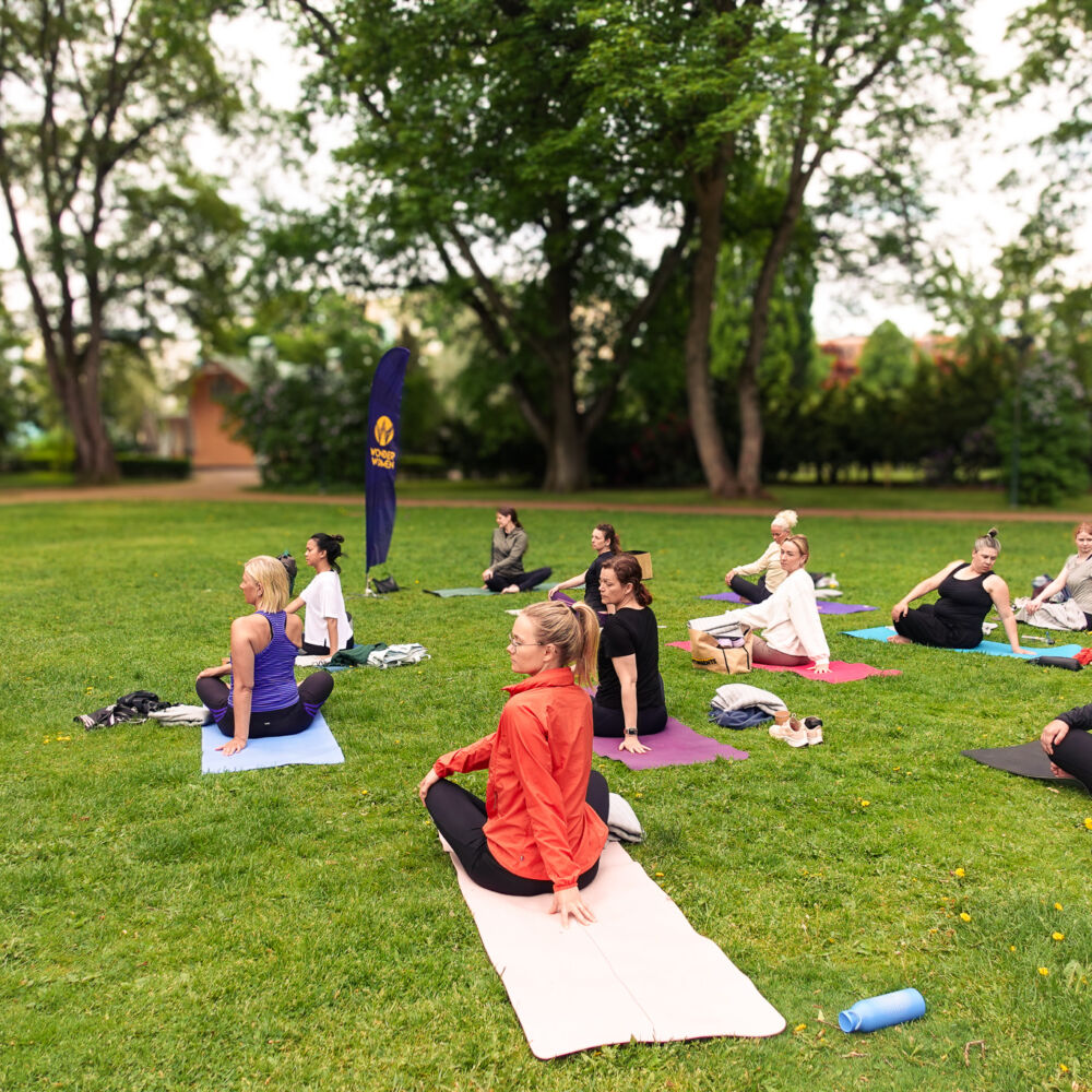 Yoga stadsparken